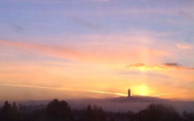 The Wallace Monument from the Carse of Stirling