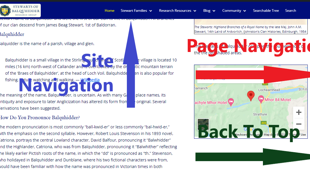 Site Navigation and Database Updates