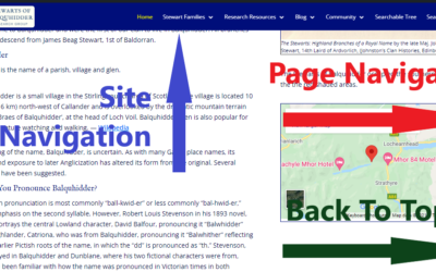 Site Navigation and Database Updates