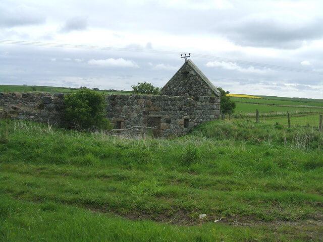 ruins of an 18th century Scottish cottage