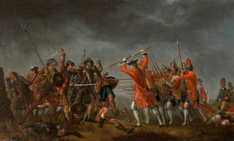 painting depicting the Battle of Culloden