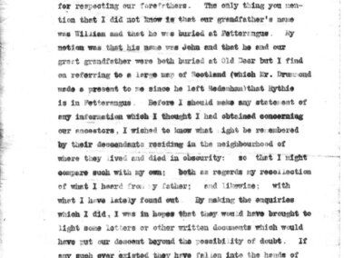 typed letter