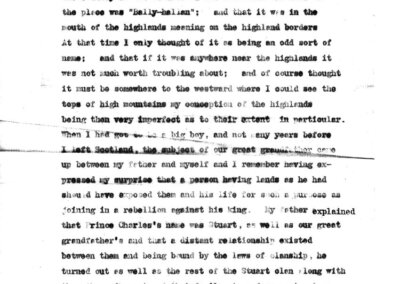 typed letter