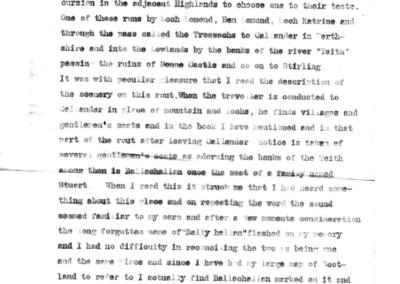 typed letter
